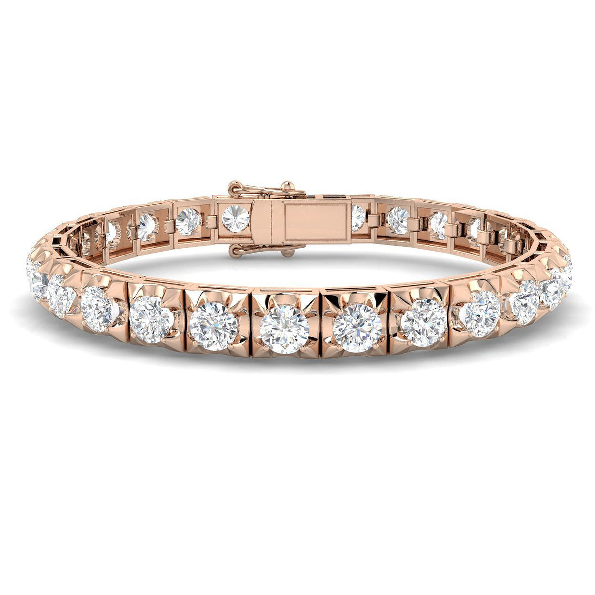 Lab Grown Diamond Tennis Bracelet in 10K/14K gold and platinum with certified lab-grown or natural diamonds