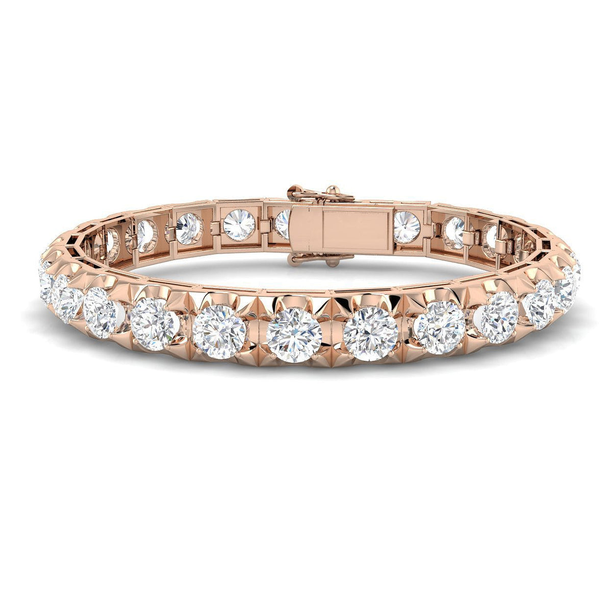 Lab Grown Diamond Tennis Bracelet in 10K/14K gold and platinum with certified lab-grown or natural diamonds