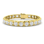 Lab Grown Diamond Tennis Bracelet in 10K/14K gold and platinum with certified lab-grown or natural diamonds