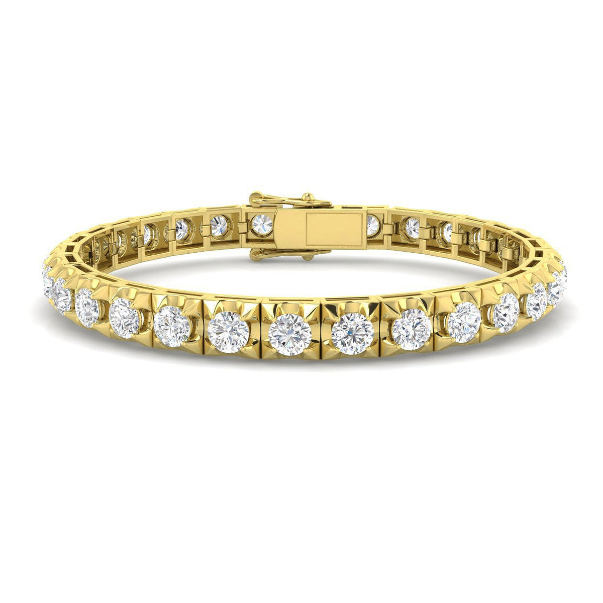 Lab Grown Diamond Tennis Bracelet in 10K/14K gold and platinum with certified lab-grown or natural diamonds