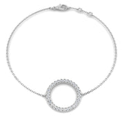 Natural Diamond Circle of Life Bracelet in 10K/14K gold and platinum with certified lab-grown or natural diamonds