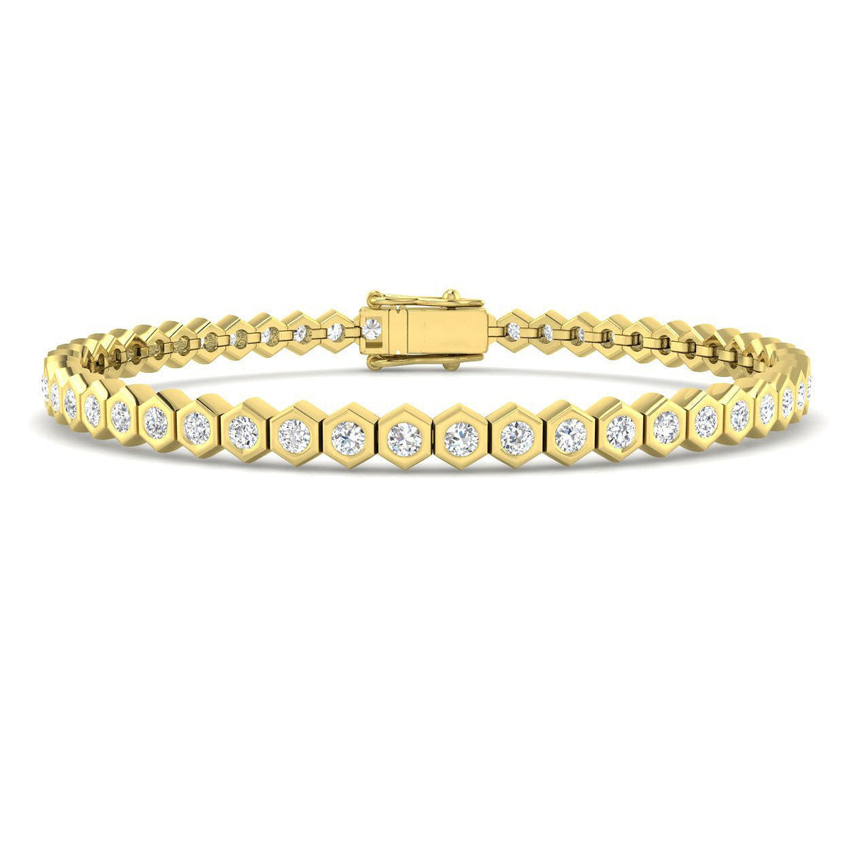 Platinum Lab Grown Diamond Tennis Bracelet in 10K/14K gold and platinum with certified lab-grown or natural diamonds