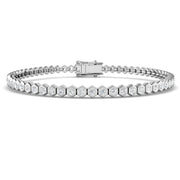 Platinum Lab Grown Diamond Tennis Bracelet in 10K/14K gold and platinum with certified lab-grown or natural diamonds