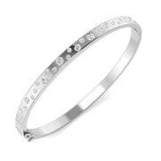 Natural Round Cut Diamond Flush Set Fancy Hinged Bangle with Lock in 10K/14K gold and platinum with certified lab-grown or natural diamonds