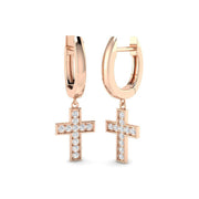 Elegant Gold Drop Trilogy Diamond Earrings - Tulky, 0.2ct Luxury in 10K/14K gold and platinum with certified lab-grown or natural diamonds