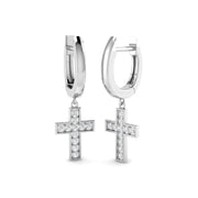 Elegant Gold Drop Trilogy Diamond Earrings - Tulky, 0.2ct Luxury in 10K/14K gold and platinum with certified lab-grown or natural diamonds