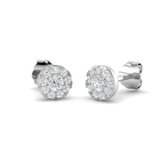 Stunning 0.33 Ct Diamond Cluster Stud Earrings - Exquisite Luxury Jewelry in 10K/14K gold and platinum with certified lab-grown or natural diamonds