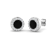 Elegant Teggy 2ct Halo Diamond Earrings in Gold - Luxury Jewelry in 10K/14K gold and platinum with certified lab-grown or natural diamonds