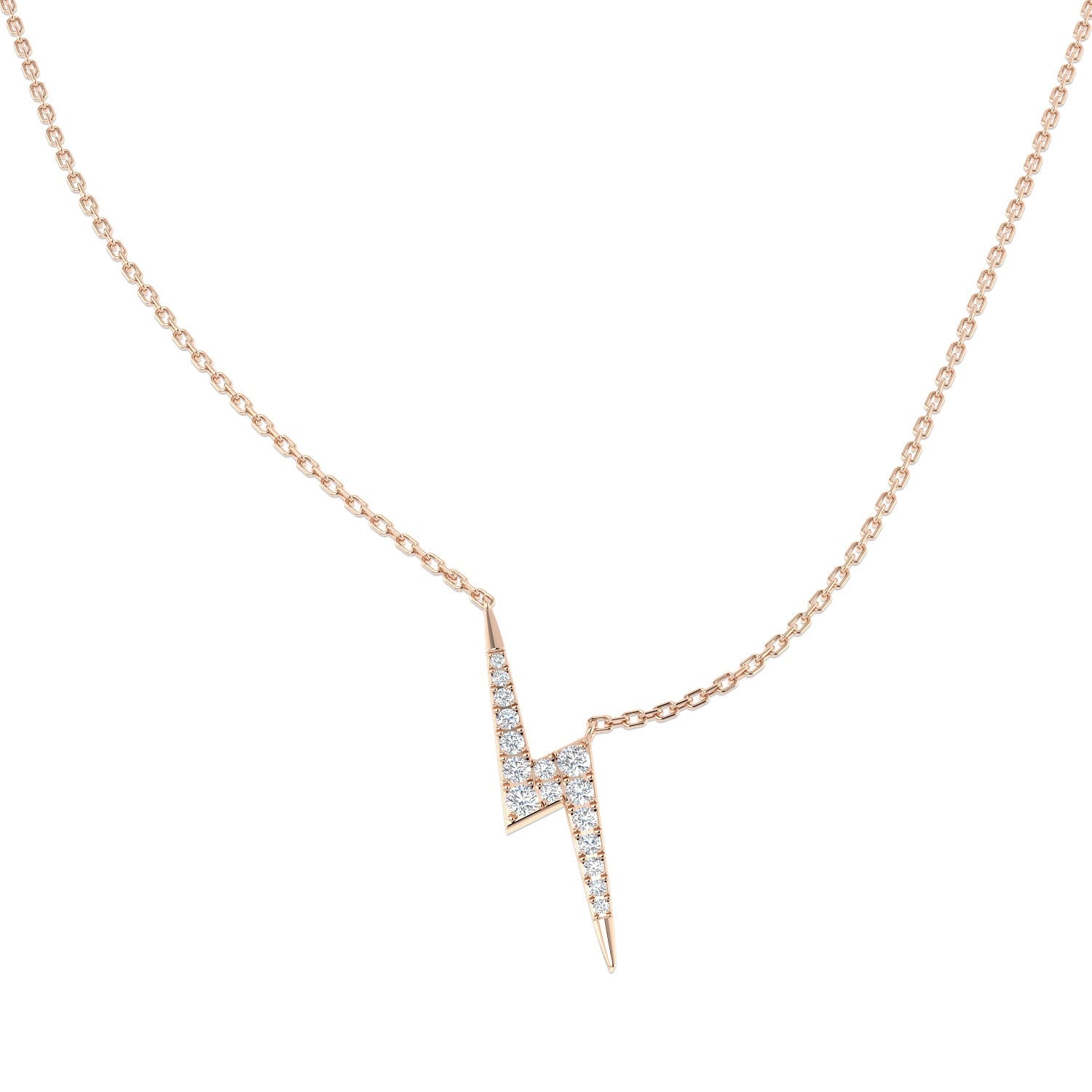 Lightning Diamond Necklace 0.25ct Gold & in 10K/14K gold and platinum with certified lab-grown or natural diamonds