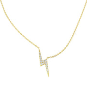 Lightning Diamond Necklace 0.25ct Gold & in 10K/14K gold and platinum with certified lab-grown or natural diamonds