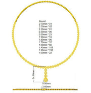 Diamond Y-Necklace in 10K/14K gold and platinum with certified lab-grown or natural diamonds
