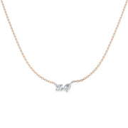 Diamond Pendant Necklace 0.5ct Gold & Platinum (Without Chain) in 10K/14K gold and platinum with certified lab-grown or natural diamonds