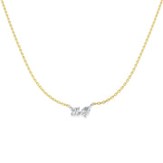 Diamond Pendant Necklace 0.5ct Gold & Platinum (Without Chain) in 10K/14K gold and platinum with certified lab-grown or natural diamonds