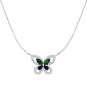 Diamond Necklace 1.75ct Platinum & in 10K/14K gold and platinum with certified lab-grown or natural diamonds