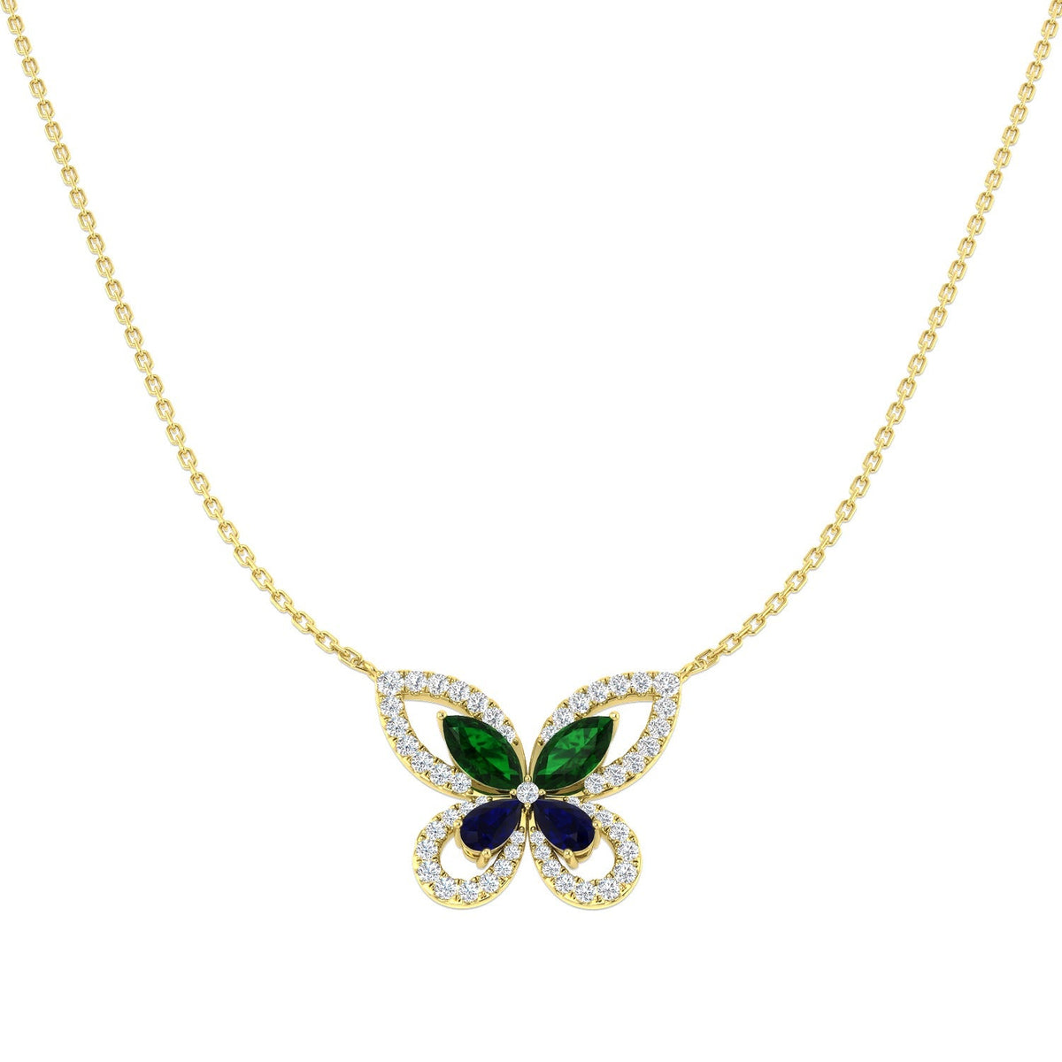 Diamond Necklace 1.75ct Platinum & in 10K/14K gold and platinum with certified lab-grown or natural diamonds
