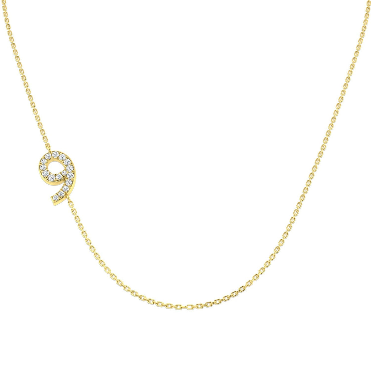 Diamond Pendant Necklace 0.1ct Gold & Platinum (Without Chain) in 10K/14K gold and platinum with certified lab-grown or natural diamonds