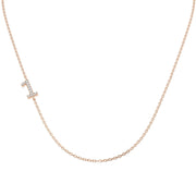 Diamond 1 Number Pendant 0.1ct Gold & Platinum Necklace (Without Chain) in 10K/14K gold and platinum with certified lab-grown or natural diamonds