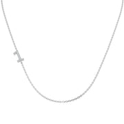 Diamond 1 Number Pendant 0.1ct Gold & Platinum Necklace (Without Chain) in 10K/14K gold and platinum with certified lab-grown or natural diamonds