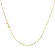 Diamond 1 Number Pendant 0.1ct Gold & Platinum Necklace (Without Chain) in 10K/14K gold and platinum with certified lab-grown or natural diamonds