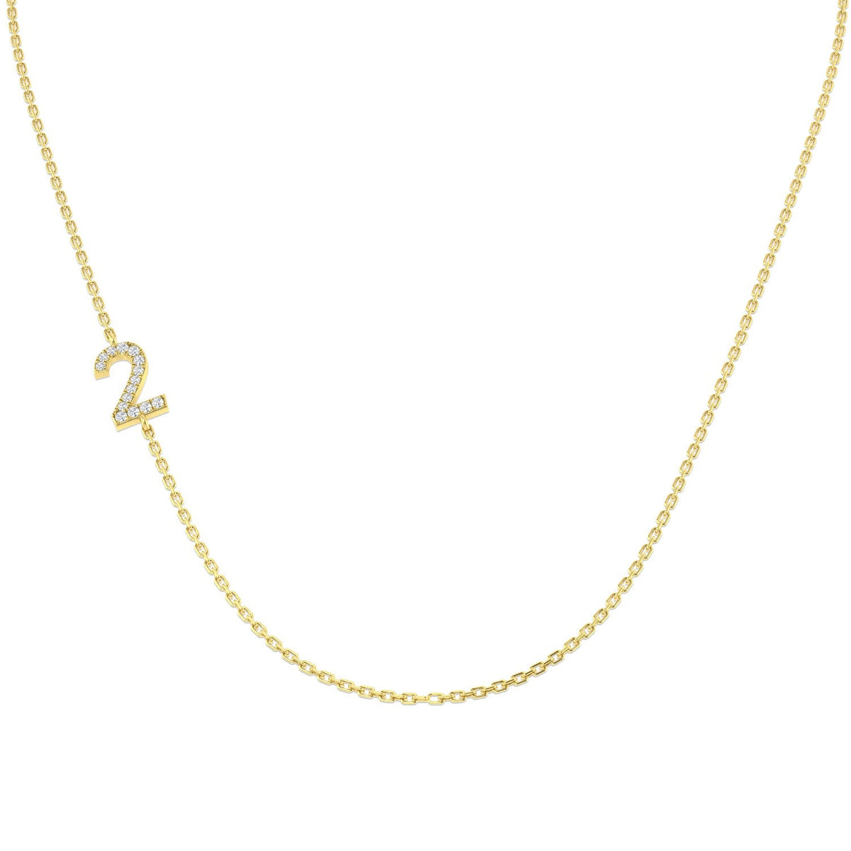 Braes Diamond Necklace 0.1ct Gold in 10K/14K gold and platinum with certified lab-grown or natural diamonds
