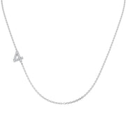 Diamond Number Pendant 0.1ct Gold & Platinum Necklace (Without Chain) in 10K/14K gold and platinum with certified lab-grown or natural diamonds