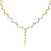 Diamond Y-Necklace 14.0ct Lab & Natural Diamonds in Gold & in 10K/14K gold and platinum with certified lab-grown or natural diamonds