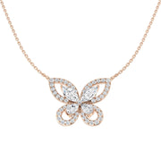 2.5ct Lab & Natural Diamond Necklace in 10K/14K gold and platinum with certified lab-grown or natural diamonds