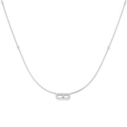 Delicate Diamond Necklace Pendant 0.2ct in 10K/14K gold and platinum with certified lab-grown or natural diamonds