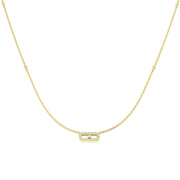 Delicate Diamond Necklace Pendant 0.2ct in 10K/14K gold and platinum with certified lab-grown or natural diamonds