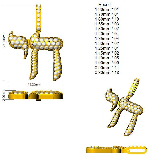 Diamond Religious Pendant Without Chain in 10K/14K gold and platinum with certified lab-grown or natural diamonds