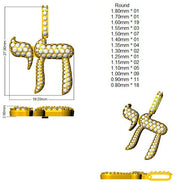Diamond Religious Pendant Without Chain in 10K/14K gold and platinum with certified lab-grown or natural diamonds