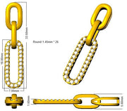 Diamond Link Pendant Without Chain in 10K/14K gold and platinum with certified lab-grown or natural diamonds