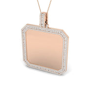 Fancy Diamond Pendant 5ct in 10K/14K gold and platinum with certified lab-grown or natural diamonds