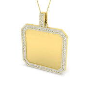 Fancy Diamond Pendant 5ct in 10K/14K gold and platinum with certified lab-grown or natural diamonds