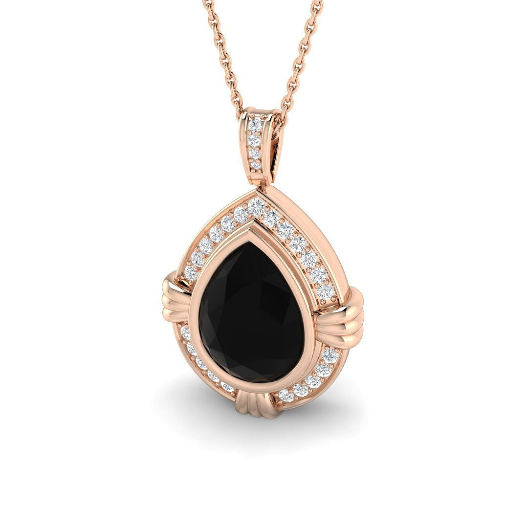 Diamond Halo Pendant 5ct in 10K/14K gold and platinum with certified lab-grown or natural diamonds