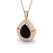 Diamond Halo Pendant 5ct in 10K/14K gold and platinum with certified lab-grown or natural diamonds