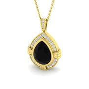 Diamond Halo Pendant 5ct in 10K/14K gold and platinum with certified lab-grown or natural diamonds