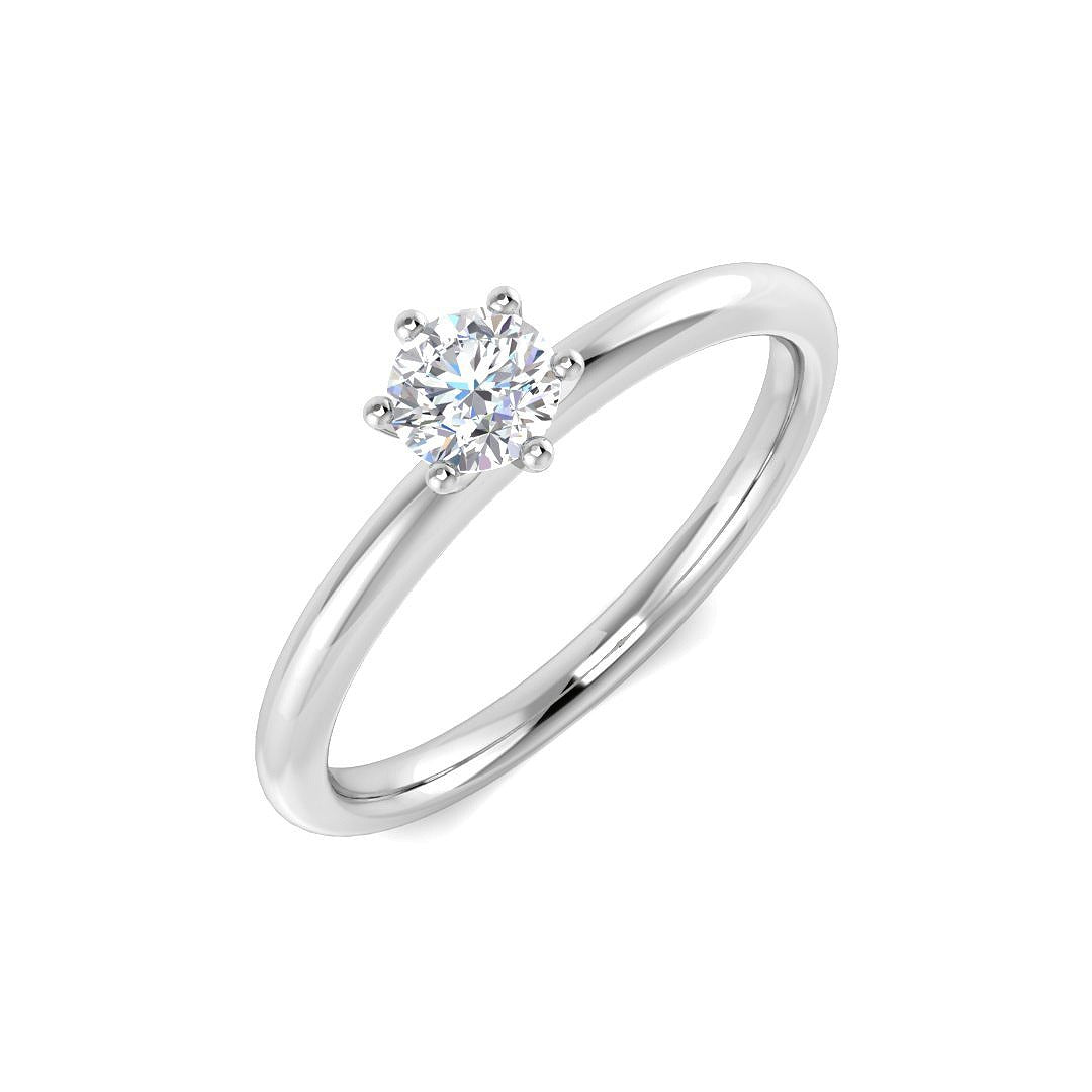 Diamond sivibgktob Engagement Ring in 10K/14K gold and platinum with certified lab-grown or natural diamonds