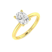 Diamond seebk Engagement Ring in 10K/14K gold and platinum with certified lab-grown or natural diamonds