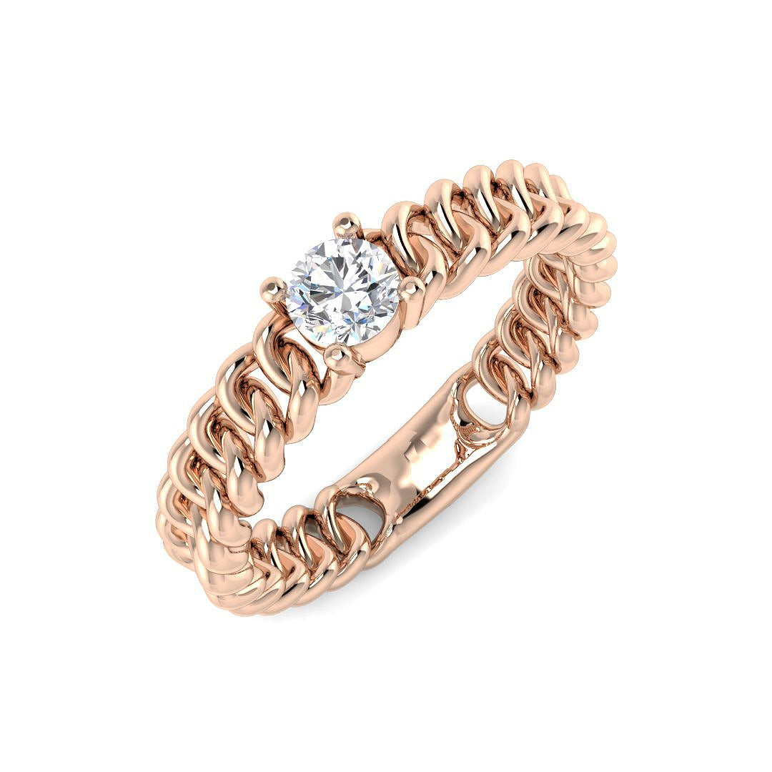 Diamond Rochekter Engagement Ring in 10K/14K gold and platinum with certified lab-grown or natural diamonds