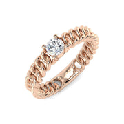 Diamond Rochekter Engagement Ring in 10K/14K gold and platinum with certified lab-grown or natural diamonds