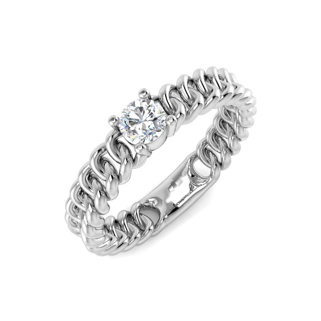 Diamond Rochekter Engagement Ring in 10K/14K gold and platinum with certified lab-grown or natural diamonds