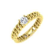 Diamond Rochekter Engagement Ring in 10K/14K gold and platinum with certified lab-grown or natural diamonds