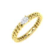 Diamond Chippebham Engagement Ring in 10K/14K gold and platinum with certified lab-grown or natural diamonds