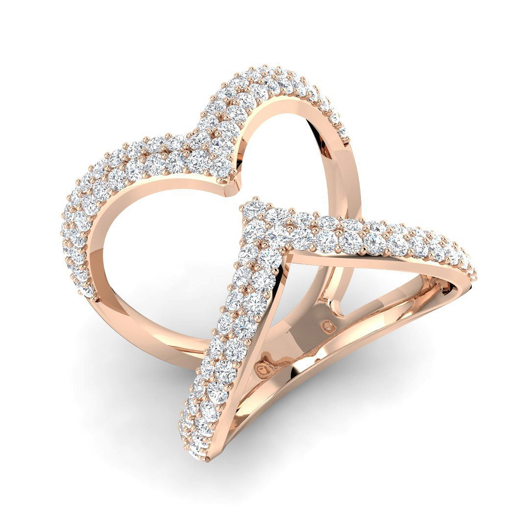 Lab-Grown Diamond Fancy Ring in 10K/14K gold and platinum with certified lab-grown or natural diamonds