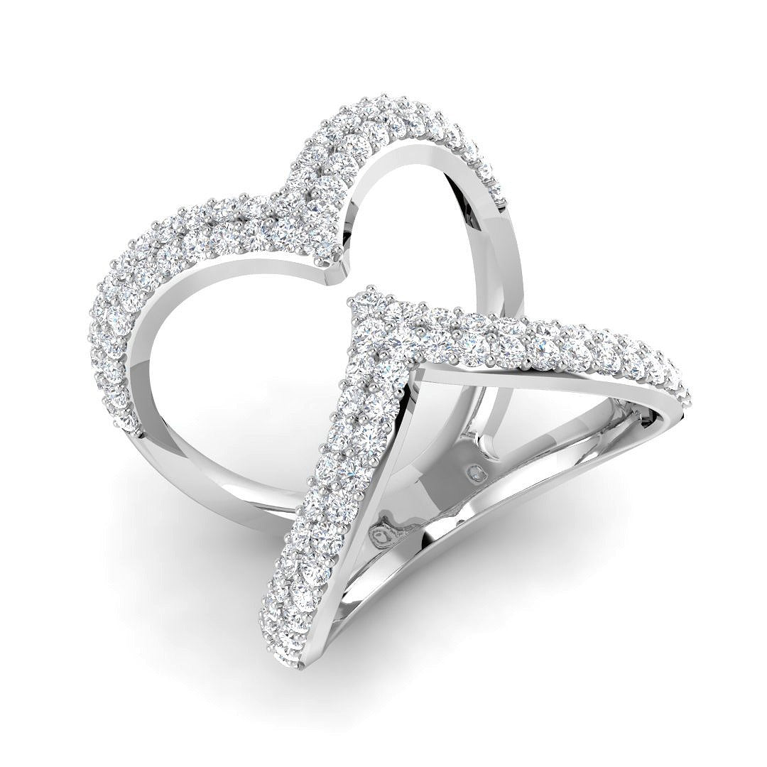 Lab-Grown Diamond Fancy Ring in 10K/14K gold and platinum with certified lab-grown or natural diamonds