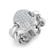 Natural Diamond Fancy Ring in 10K/14K gold and platinum with certified lab-grown or natural diamonds