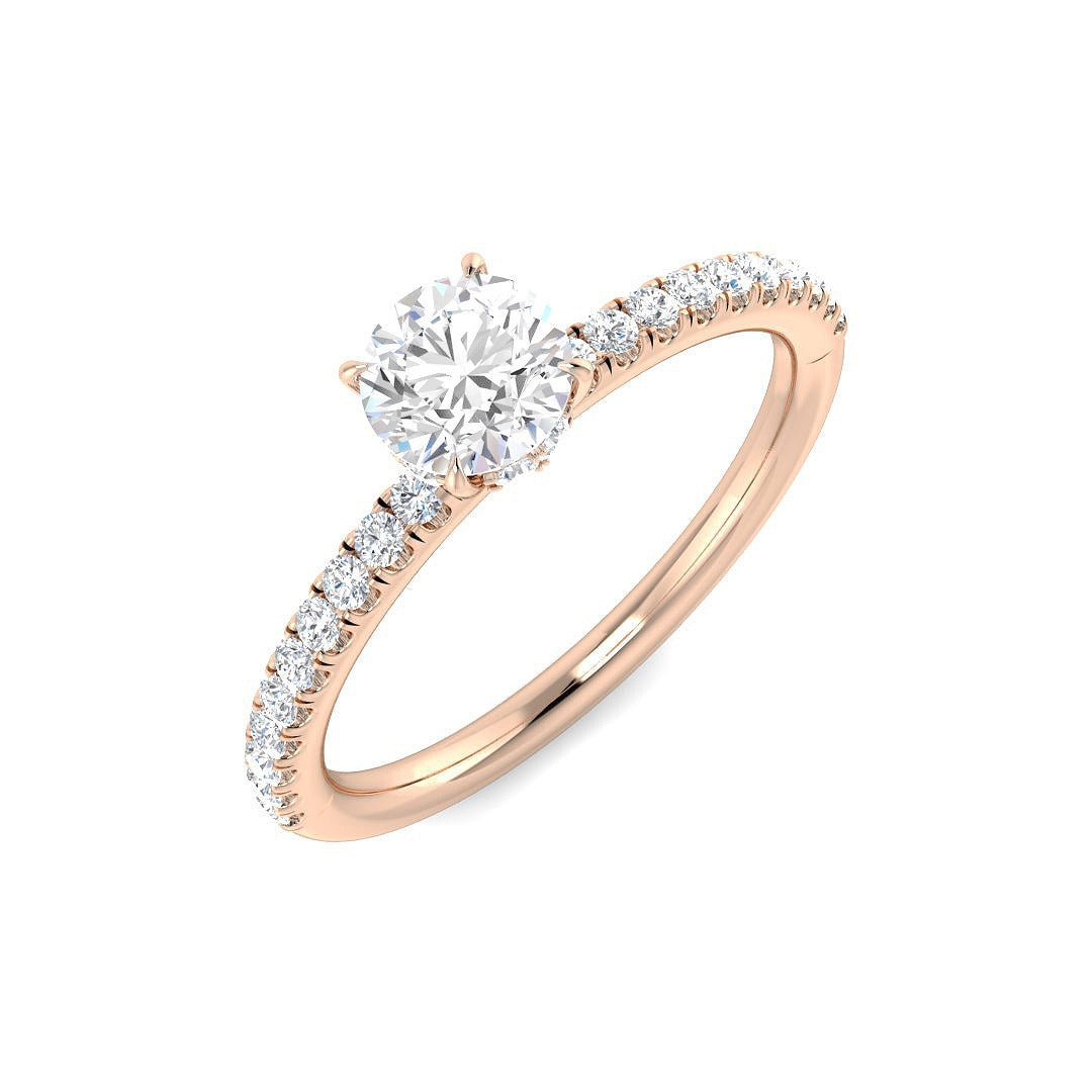 Diamond Hereforb Engagement Ring in 10K/14K gold and platinum with certified lab-grown or natural diamonds
