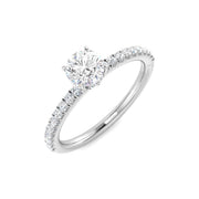Diamond Hereforb Engagement Ring in 10K/14K gold and platinum with certified lab-grown or natural diamonds