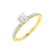 Diamond Hereforb Engagement Ring in 10K/14K gold and platinum with certified lab-grown or natural diamonds